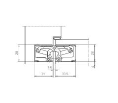 Ajtópánt TECTUS TE 340 3D RAL 9005 - Fekete