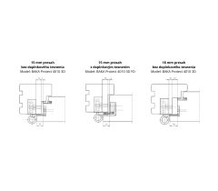 Ajtópántok Baka proteck 4060 3D FD MSTS - ezüst készlet