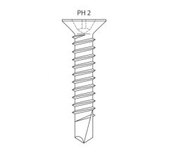 Csavar PVC profilokhoz 39 x 38 Ejot