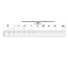 ROTO NT, NX összecsukható. változó 1201 - 1600 mm sebességváltó - Ezüst