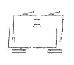  MACO kocsi- és sarokkészlet SKB-Z P 160KG V-9 mm