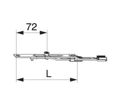 MACO Bekapcsolható hosszabbító 140 mm MULTI-MATIC - Ezüst