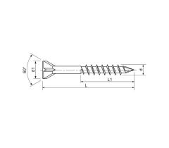 SPAX padlócsavar 3,5x45 részmenetes TORX 10, 500db