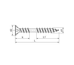 SPAX padlócsavar 4,5x50 részmenetes TORX 20, 500db