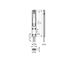 Ajtódugó alumínium ajtókhoz MD rövid, 145x22x8mm - Ezüst