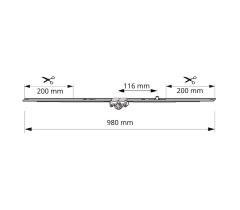 ROTO NT, NX összecsukható. változó 801-1200mm sebességváltó - Ezüst