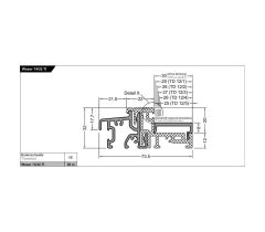 Küszöb Weser 74/32 TI EV1 - Ezüst