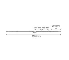 ROTO NT, NX nyitható-összecsukható 1.401-1.600 mm sebességváltó - Ezüst