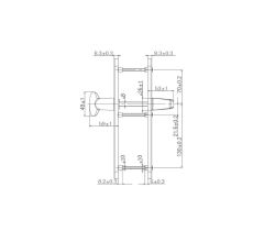 ROTO ajtógolyó - fogantyú 30mm - Bronz