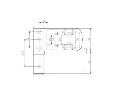 Ajtópánt 3D K3035 műanyag ajtókhoz - 3 darabos készlet - SIKU, ezüst, aranytölgy