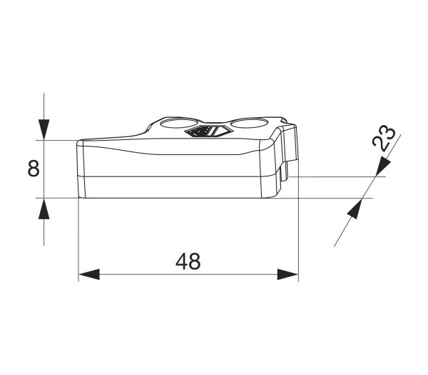 MACO Protikus helyzetzár és erkélyajtó PVC ALUPLAST MULTI-MATIC ablakokhoz - Ezüst, bal